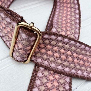 Bag Strap - Embroided Dots Dusty